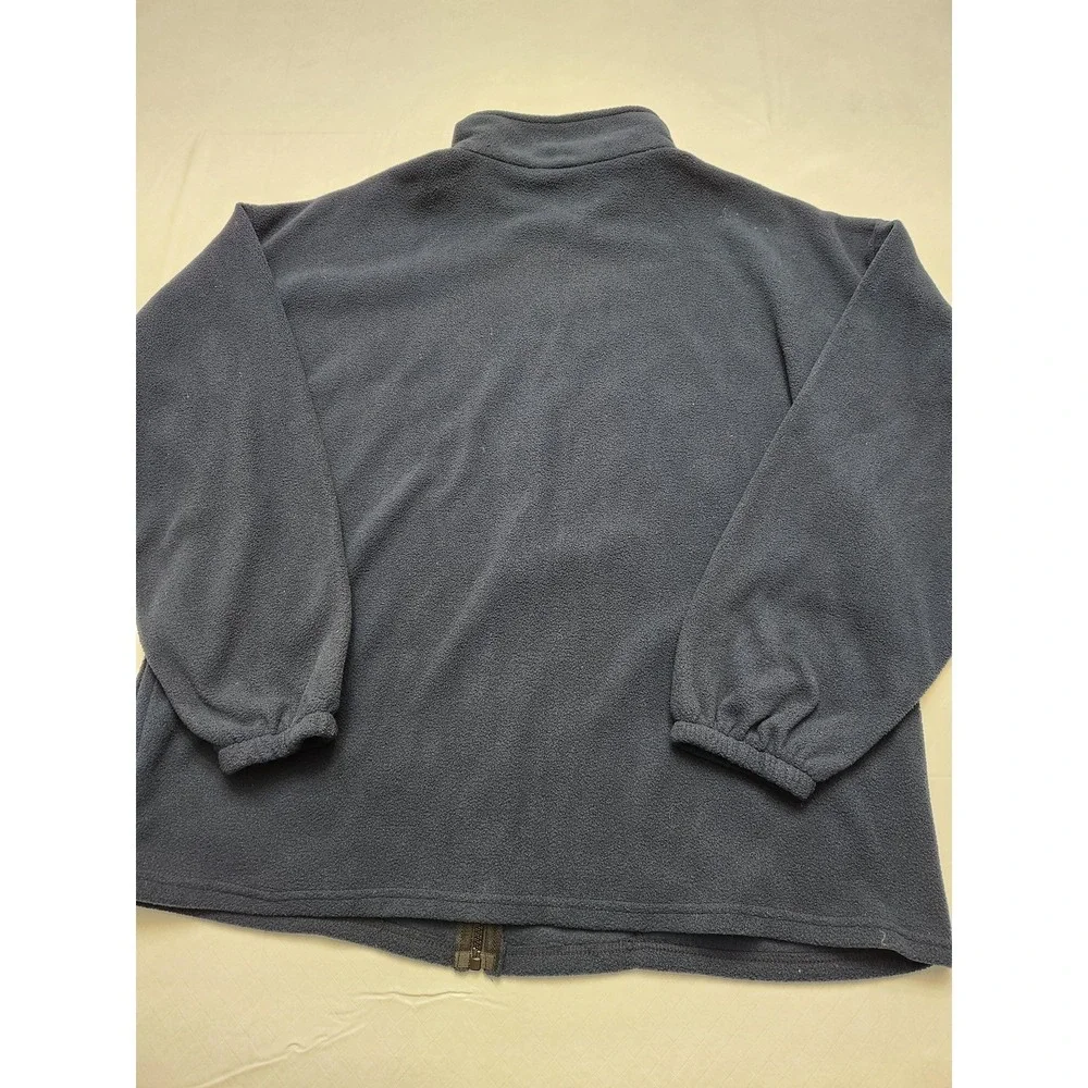 Vintage USA Olympics Jacket Mens XXL Navy Blue Full Zip Fleece Embroidered Rings
